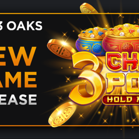 3 Oaks Gaming запускает 3 China Pots: Hold and Win