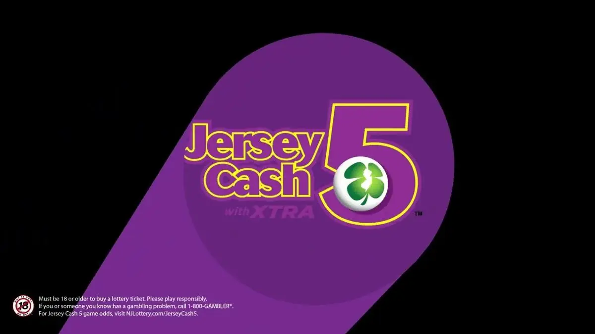 Официальный дизайн игры лотереи Jersey Cash 5